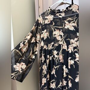 AUDREY 3+1 floral chiffon mini dress